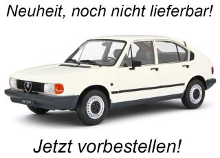 Alfa Romeo Alfasud 1.2 4 Porte 1980 BIANCO CAPODIMONTE Laudoracing 1:18 Resinemodell (Türen, Motorhaube... nicht zu öffnen!)<br> Liefertermin nicht bekannt (nicht vor 3. Quartal 2025)