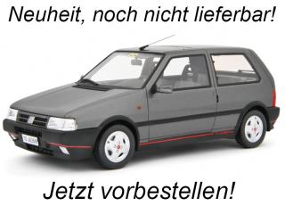 Fiat Uno Turbo i.e. 1.4 1990 GRIGIO QUARZO Laudoracing 1:18 Resinemodell (Türen, Motorhaube... nicht zu öffnen!)