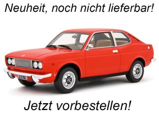 Fiat 128 Coupè 1300 SL - 1972 Rosso Laudoracing 1:18 Resinemodell (Türen, Motorhaube... nicht zu öffnen!) <br> Liefertermin nicht bekannt