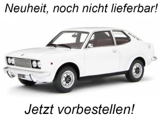 Fiat 128 Coupè 1300 SL - 1972 Bianco Laudoracing 1:18 Resinemodell (Türen, Motorhaube... nicht zu öffnen!) <br> Liefertermin nicht bekannt