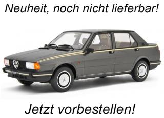 Alfa Romeo Giulietta 2.0 Super 1981 Grigio Nube Laudoracing 1:18 Resinemodell (Türen, Motorhaube... nicht zu öffnen!)<br> Liefertermin nicht bekannt (nicht vor 3. Quartal 2025)