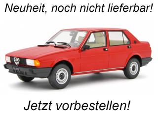 Alfa Romeo Giulietta 2.0 1980 Rosso Alfa Laudoracing 1:18 Resinemodell (Türen, Motorhaube... nicht zu öffnen!) Liefertermin nicht bekannt (nicht vor 3. Quartal 2025)