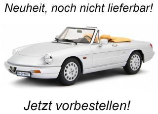 Alfa Romeo Spider 1.6 - 2.0i 1990 Grigio metallizzato Laudoracing 1:18 Resinemodell (Türen, Motorhaube... nicht zu öffnen!) <br> Liefertermin nicht bekannt (nicht vor 3. Quartal 2025)