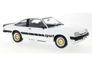 Opel Manta B Sport 1980 weiss  MCG 1:18 Metallmodell, Türen und Hauben nicht zu öffnen