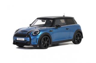 MINI COOPER S BLUE 2021 OttOmobile 1:18 Resinemodell (Türen, Motorhaube... nicht zu öffnen!)