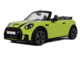 MINI JCW CABRIO ZESTY YELLOW C5H 2021 OttO mobile 1:18 Resinemodell (Türen, Motorhaube... nicht zu öffnen!)
