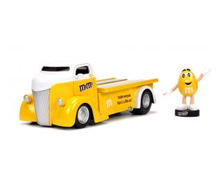 M&Ms Yellow & 1947 Ford COE Flatbed   Jada 1:24