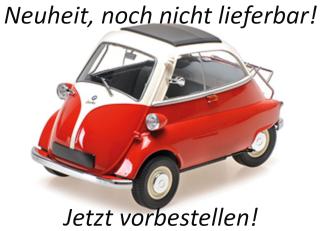 BMW ISETTA - 1955 - WHITE/RED Minichamps 1:18 Metallmodell mit zu öffnenden Hauben und Türen!  Availability unknown