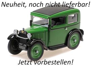 BMW DIXI - 1928 - DARK GREEN Minichamps 1:18 Metallmodell, Türen, Motorhaube... nicht zu öffnen  Liefertermin nicht bekannt
