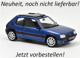 Peugeot 205 GTi 1.9 with windowroof 1992 Miami Blue   Norev 1:18 Metallmodell 2 Türen und Motorhaube zu öffnen!  Date de parution inconnue (pas avant le 2. trimestre 2027)