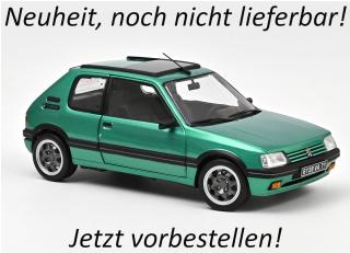 Peugeot 205 GTi Griffe with windowroof 1991 Green   Norev 1:18 Metallmodell 2 Türen und Motorhaube zu öffnen!  Date de parution inconnue (pas avant le 1. trimestre 2027)