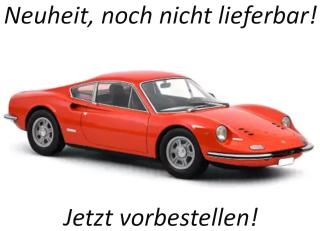 Ferrari Dino 246 GT 1968 Rosso Dino Norev 1:18 Metallmodell (Türen/Hauben nicht zu öffnen!) Date de parution inconnue (pas avant septembre 2026)