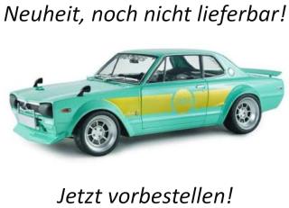NISSAN SKYLINE 2000 GT-R (KPGC10) HAKOSUKA SOLIDO WORKS MINT GREEN 1970 S1813004 Solido 1:18 Metallmodell Date de parution inconnue (pas avant le 1. trimestre 2027)