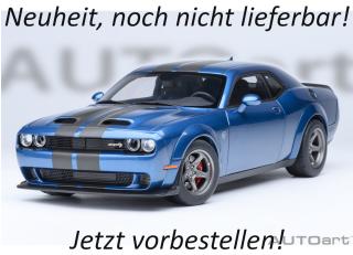 DODGE CHALLENGER SRT SUPER STOCK 2023 (FROSTBITE/BLUE) AUTOart 1:18 Composite  Availability unknown
