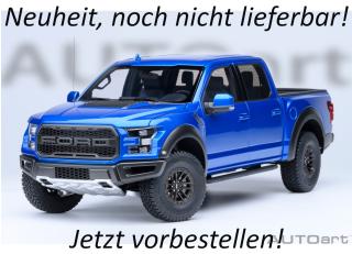 Ford F-150 Raptor Supercrew 2019 (velocity blue) (composite model/doors and front hood openings) AUTOart 1:18 Composite  Availability unknown (not before Q1 2026)