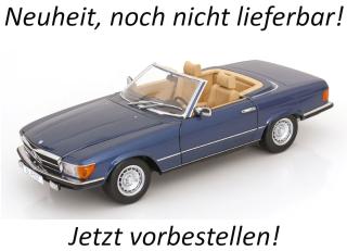 Mercedes 450 SL R107 EU-Version 1985 blaumetallic KK-Scale 1:12 Metallmodell Available from end of April 2026