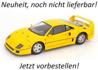 Ferrari F40 1987 gelb KK-Scale 1:12 Metallmodell Disponible à partir de avril 2026