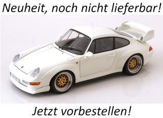 Porsche 911 (993) GT2 1996 mit BBS-Felgen weiß KK-Scale 1:12 Metallmodell Available from July 2026