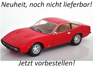 Ferrari 365 GTC 4 1971, red (brown interieur), Limitiert auf 750 Stück KK-Scale 1:18 Metallmodell (Türen, Motorhaube... nicht zu öffnen!)  Lieferbar ab Februar 2026