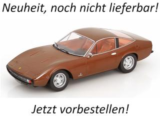 Ferrari 365 GTC4 1971 braunmetallic KK-Scale 1:18 Metallmodell (Türen, Motorhaube... nicht zu öffnen!)  Lieferbar ab Februar 2026