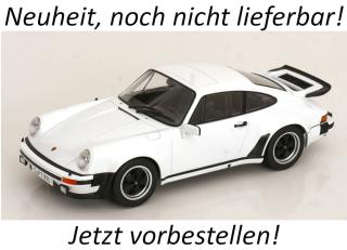 Porsche 911 (930) Turbo 3.0 1976 weiß KK-Scale 1:18 Metallmodell (Türen, Motorhaube... nicht zu öffnen!)  Disponible à partir de fin juillet 2026