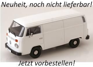 VW Bus T2b Kastenwagen 1972 weiß KK-Scale 1:18 Metallmodell (Türen, Motorhaube... nicht zu öffnen!) Lieferbar ab Ende März 2026