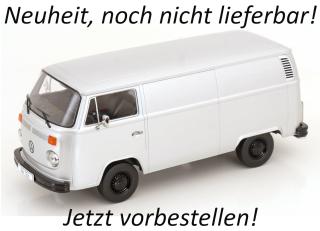 VW Bus T2b Kastenwagen 1972 silber KK-Scale 1:18 Metallmodell (Türen, Motorhaube... nicht zu öffnen!) Available from end of March 2026