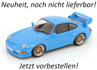 Porsche 911 (993) GT2 1996 BBS-Felgen  hellblau KK-Scale 1:18 Metallmodell (Türen, Motorhaube... nicht zu öffnen!) Lieferbar ab Februar 2026