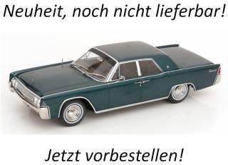 Lincoln Continental Sedan 1963 aus dem Film Matrix Reloaded dunkelgrün-metallic KK-Scale 1:18 Metallmodell (Türen, Motorhaube... nicht zu öffnen!) Lieferbar ab Ende September 2026