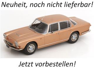 Maserati Quattroporte I 1965 goldmetallic KK-Scale 1:18 Metallmodell (Türen, Motorhaube... nicht zu öffnen!)  Available from end of October 2026