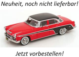 DeSoto Fireflite Sedan 1955 rot/schwarz KK-Scale 1:18 Metallmodell (Türen, Motorhaube... nicht zu öffnen!) Lieferbar ab Ende September 2026