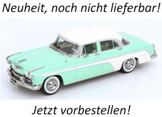 DeSoto Fireflite Sedan 1955 hellgrün/creme KK-Scale 1:18 Metallmodell (Türen, Motorhaube... nicht zu öffnen!) Disponible à partir de fin septembre 2026