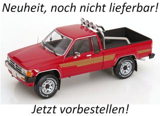 Toyota Truck Xtra Cab 4x4 (Hilux) 1985 rot KK-Scale 1:18 Metallmodell (Türen, Motorhaube... nicht zu öffnen!)  Disponible à partir de août 2026