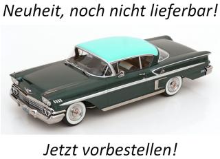 Chevrolet Bel Air Impala Coupe 1958 dunkelgrün-metallic/grün KK-Scale 1:18 Metallmodell (Türen, Motorhaube... nicht zu öffnen!) Lieferbar ab Oktober 2026