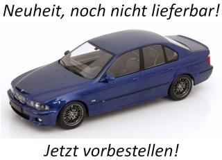 BMW M5 E39 1998 blaumetallic KK-Scale 1:18 Metallmodell (Türen, Motorhaube... nicht zu öffnen!) Lieferbar ab Oktober 2026