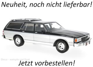 Chevrolet Caprice Estate Wagon, silber/grau, 1985 MCG 1:18 Metallmodell, Türen und Hauben nicht zu öffnen Lieferbar ab April 2026