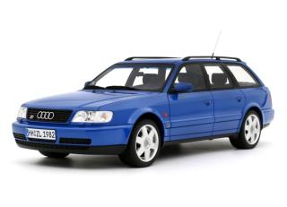 AUDI S6 PLUS (C4) AVANT NOGARO BLUE PEARL M8 1995 OttO mobile 1:18 Resinemodell (Türen, Motorhaube... nicht zu öffnen!)
