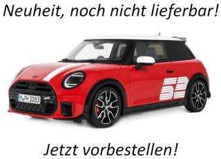Mini Cooper JCW 1965 Victory Edition Chili Red 2026 OttO mobile 1:18 Resinemodell (Türen, Motorhaube... nicht zu öffnen!) Lieferbar ab April 2027