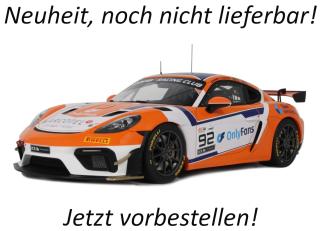 PORSCHE 718 CAYMAN GT4 RS CLUBSPORT E. HEYERDAHL / N. MALOY GT4 EUROPEAN SERIES 2024 OttO mobile 1:18 Resinemodell (Türen, Motorhaube... nicht zu öffnen!) Disponible à partir de début janvier 2027