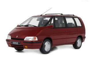 Renault Espace RXE V6 i Rouge Malaga 1991 OttO mobile 1:18 Resinemodell (Türen, Motorhaube... nicht zu öffnen!)