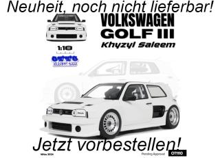 VOLKSWAGEN VW GOLF III KHYZYL SALEEM WHITE 2024 OttO mobile Project Cars 1:18 Resinemodell (Türen, Motorhaube... nicht zu öffnen!) Available from end of December 2025