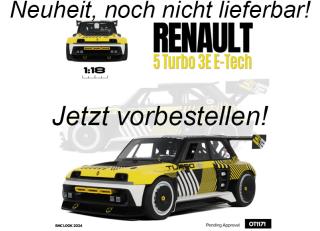 RENAULT 5 TURBO 3E E- TECH RMC LOOK 2024 OttO mobile Project Cars 1:18 Resinemodell (Türen, Motorhaube... nicht zu öffnen!) Disponible à partir de fin décembre 2025