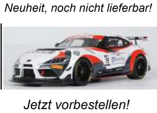 TOYOTA SUPRA GT4 WHITE E.CHELI/E.JOULIÉ FFSA GT4 CHAMPIONSHIP 2023 OttO mobile 1:18 Resinemodell (Türen, Motorhaube... nicht zu öffnen!)  Lieferbar ab Ende Oktober 2025