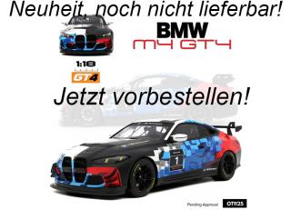 BMW M4 GT4 WHITE 2024 OttO mobile Project Cars 1:18 Resinemodell (Türen, Motorhaube... nicht zu öffnen!) Disponible à partir de fin décembre 2025