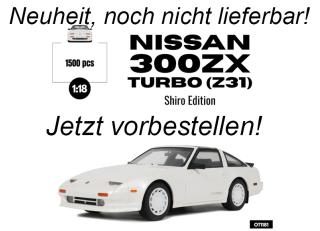 NISSAN 300ZX TURBO (Z31) SHIRO EDITION WHITE PEARL 234 1988 OttO mobile 1:18 Resinemodell (Türen, Motorhaube... nicht zu öffnen!) Disponible à partir de début octobre 2025
