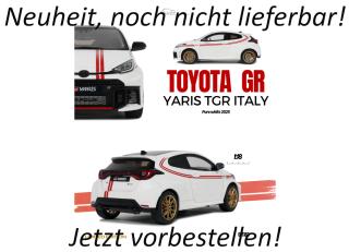 TOYOTA GR YARIS TGR ITALY LIMITED EDITION PURE WHITE 2024 OttO mobile 1:18 Resinemodell (Türen, Motorhaube... nicht zu öffnen!) Lieferbar ab Anfang August 2026