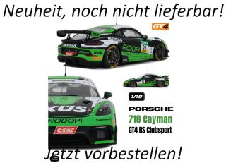 Porsche Cayman 718 GT4 RS Clubsport ADAC GT4 2023 Max Kronberg / Hendrik StillOttO mobile 1:18 Resinemodell (Türen, Motorhaube... nicht zu öffnen!)  Available from early November 2026