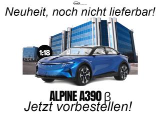 ALPINE A390 β SPECULAR BLUE 2024 OttO mobile 1:18 Resinemodell (Türen, Motorhaube... nicht zu öffnen!)  Lieferbar ab Anfang Mai 2026