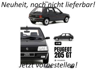Peugeot 205 GT - Gris Graphite 1993 OttO mobile 1:18 Resinemodell (Türen, Motorhaube... nicht zu öffnen!) Available from April 2026