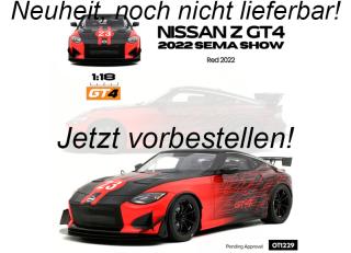 NISSAN Z GT4 (2022 SEMA SHOW) RED 2022 OttO mobile 1:18 Resinemodell (Türen, Motorhaube... nicht zu öffnen!)  Available from September 2025